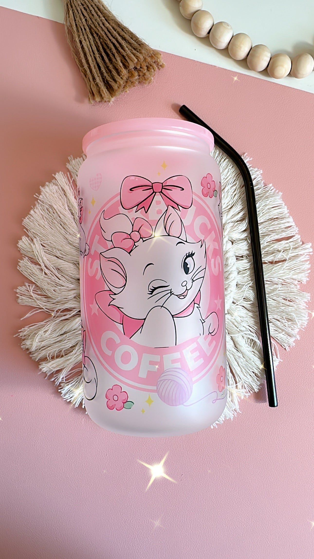 16oz Sweet Kitty Frosted Cup