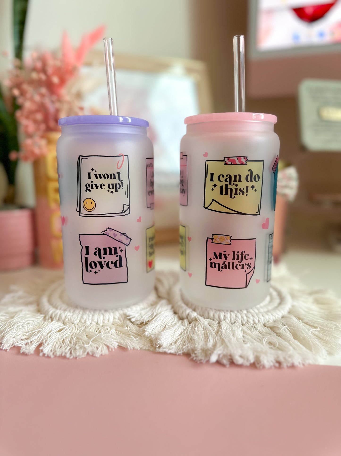 16oz Frosted Affirmations Cup