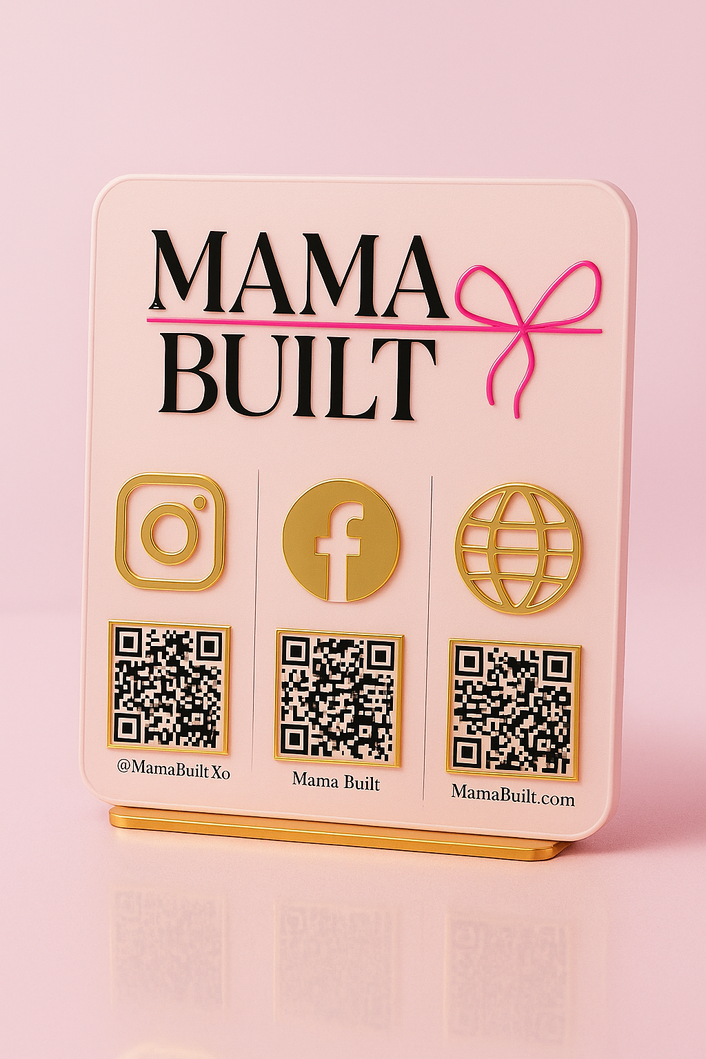 Multi QR code Business Social Media Sign | Payment Sign | Custom Logo Sign | Payment Method and Social Media Sign